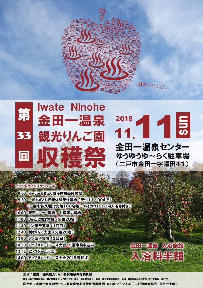 2018りんご収穫祭ポスター